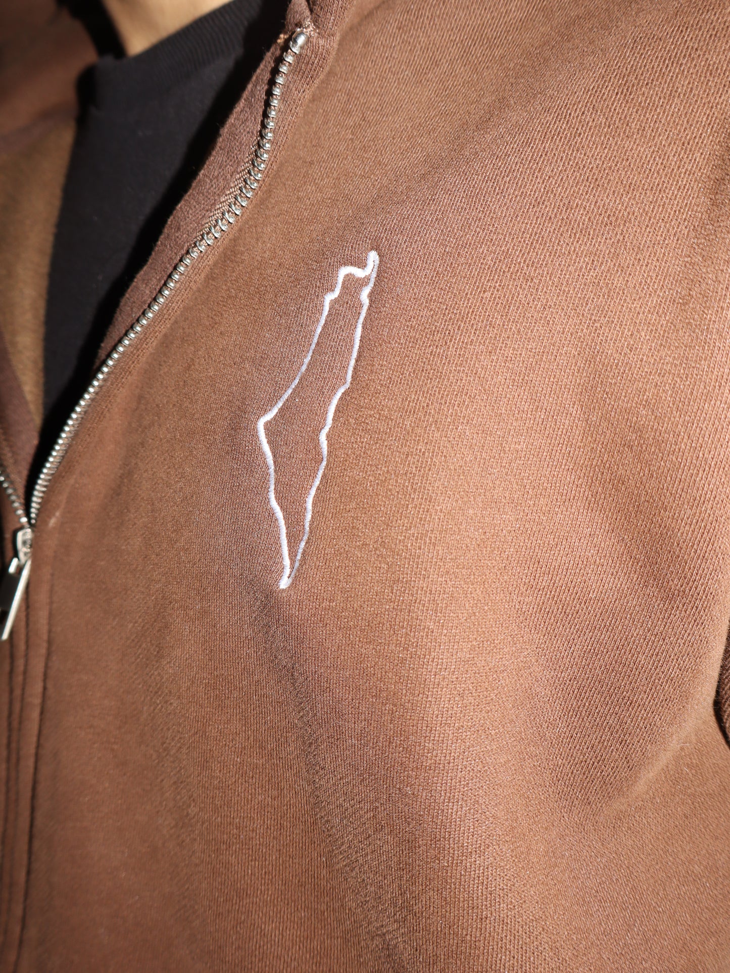 Echoes of Palestine ( Brown zip up)
