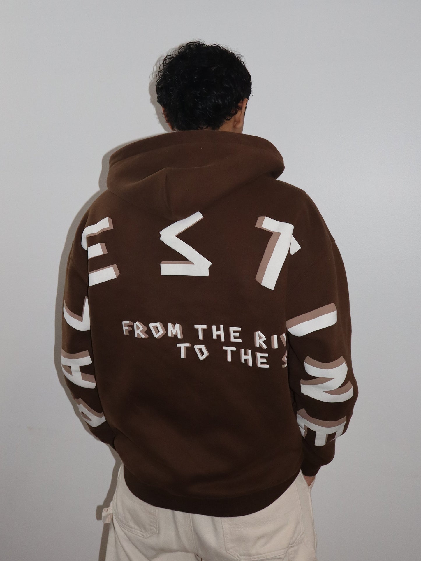 Echoes of Palestine ( Brown zip up)