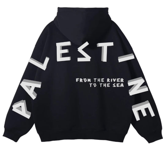 Echoes of Palestine ( Black zip up)