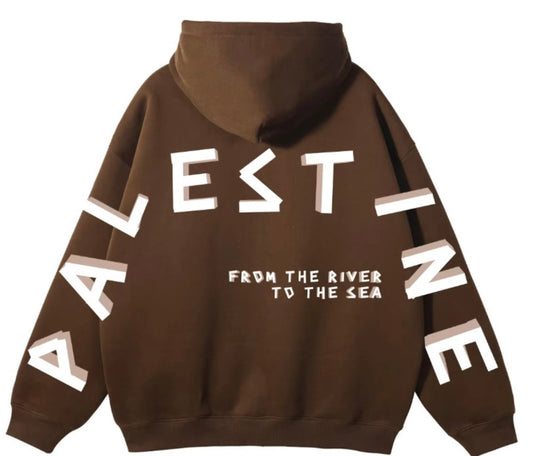 Echoes of Palestine ( Brown zip up)
